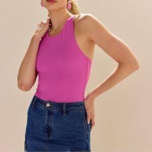 Bright purple bodysuit